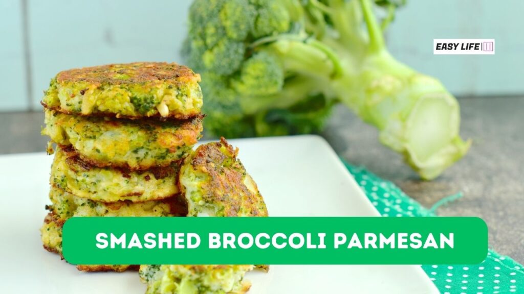 Smashed broccoli parmesan